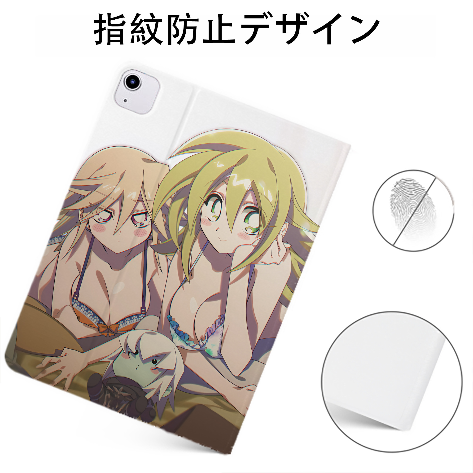 （画像用） 遊☆戯☆王 Yu-Gi-Oh! IPadケース ペンホルダー付き ブックスタイルデザイン